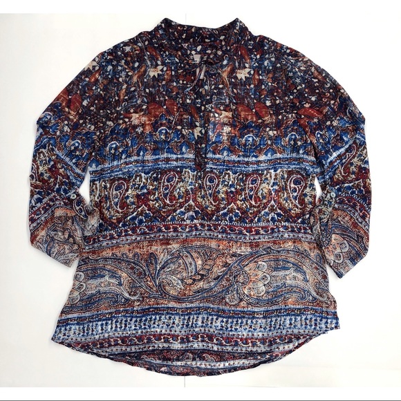 Chico's Indie Garden Paisley Print Blouse - Picture 9 of 15